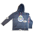 Second Half Supply Co, LLC dark gray Chivas Guadalajara soccer hoodie with front crest and sleeve graphics