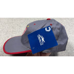 Second Half Supply Co, LLC gray and red Club Necaxa Atletica soccer cap with embroidered crest and hangtag