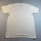 Second Half Supply Co, LLC cream cotton crew neck t-shirt back view