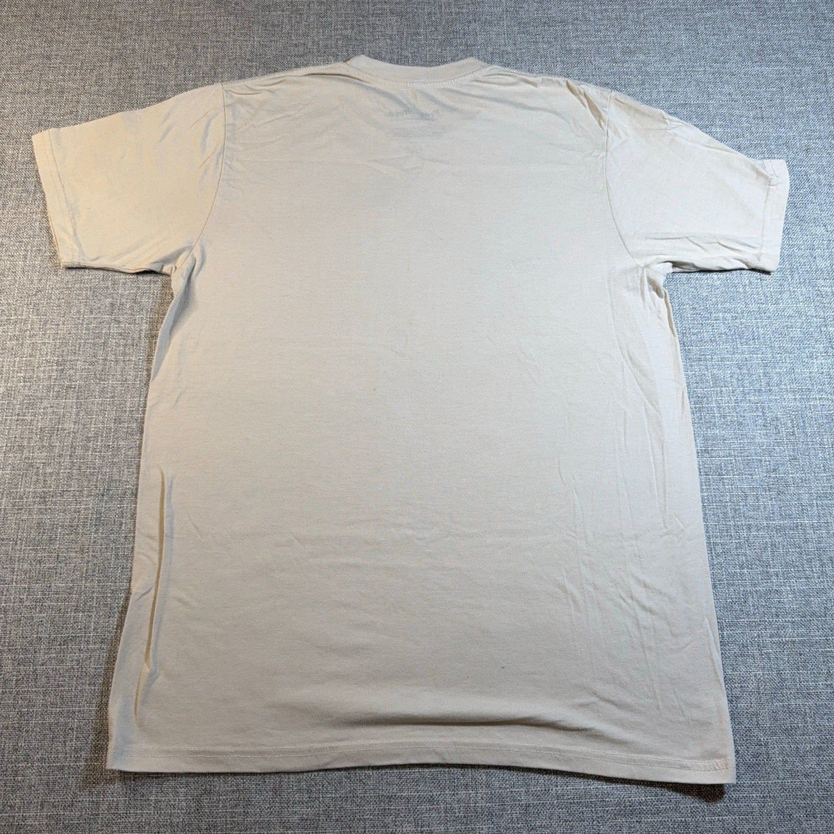 Second Half Supply Co, LLC cream cotton crew neck t-shirt back view