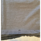 Second Half Supply Co, LLC vintage black cotton t-shirt hem showing intentional distressing and small holes