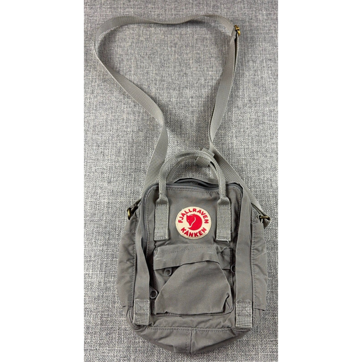 Second Half Supply Co, LLC Fjallraven Kanken Sling bag in fog gray with adjustable crossbody strap and front pocket