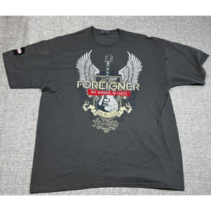 Foreigner Band Graphic Short Sleeve Cotton T-Shirt