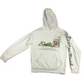 Second Half Supply Co, LLC sage green Frog and Toad pullover hoodie with front graphic and sleeve lettering