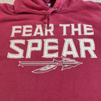 Second Half Supply Co, LLC garnet Florida State Seminoles Fear the Spear pullover hoodie with cream graphic