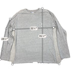 Second Half Supply Co, LLC heather gray long-sleeve Tottenham Hotspur shirt with raglan sleeves and embroidered crest.