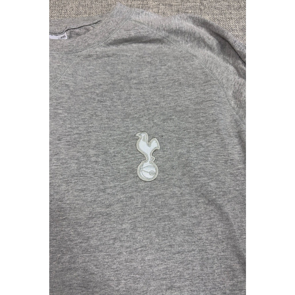 Second Half Supply Co, LLC heather gray long-sleeve Tottenham Hotspur shirt with white embroidered club crest
