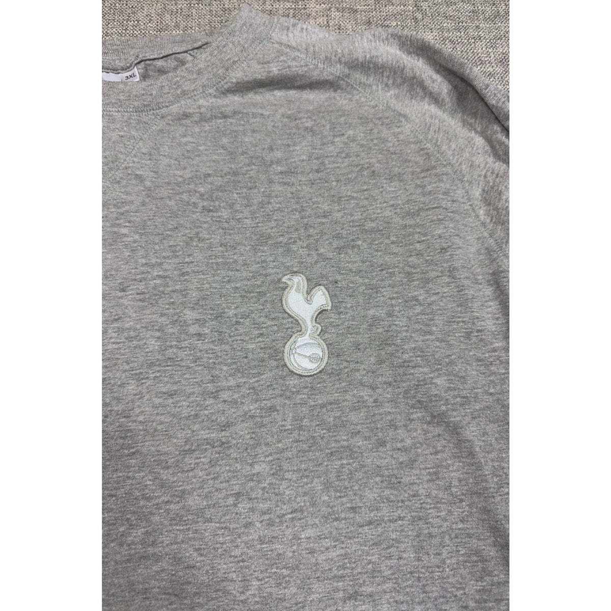Second Half Supply Co, LLC heather gray long-sleeve Tottenham Hotspur shirt with white embroidered club crest