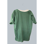 Back view of a green and cream Second Half Supply Co, LLC Puma Ireland 2010 commemorative cotton rugby shirt.