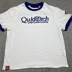 Harry Potter Quidditch Supplies New York Embroidered Ringer T Shirt L