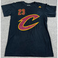Second Half Supply Co, LLC black Adidas LeBron James Cleveland Cavaliers basketball t-shirt with front graphic
