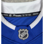 Second Half Supply Co, LLC Fanatics Tampa Bay Lightning jersey collar tag showing size XS and NHL logo