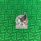 Second Half Supply Co, LLC Mexico National Team soccer shirt featuring an embroidered crest on a green geometric print