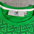 Second Half Supply Co, LLC Mexico National Team soccer shirt featuring a green geometric pattern and inner neck label