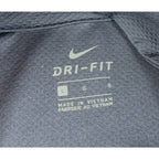 Second Half Supply Co, LLC Nike Dri-FIT navy blue golf pullover interior size label showing size Large