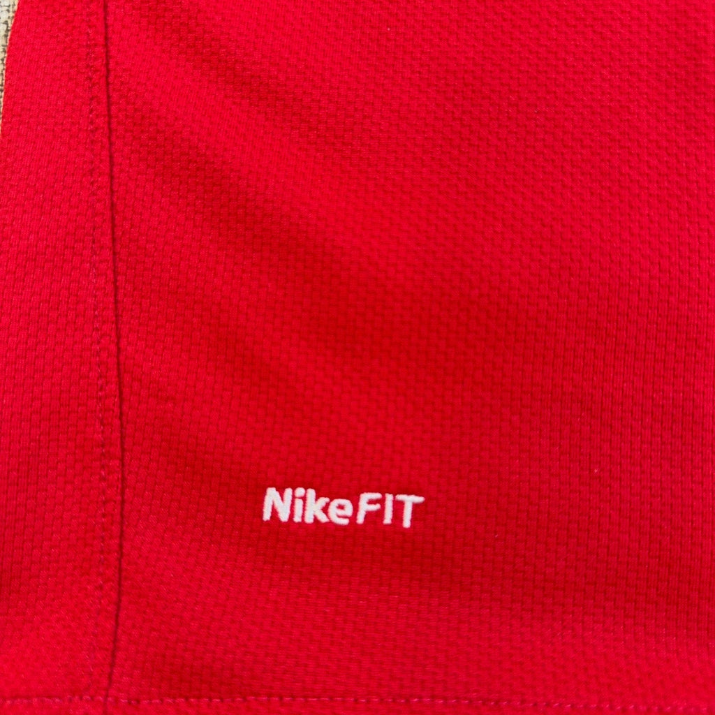 Second Half Supply Co, LLC red NikeFIT performance fabric detail on a Türkiye national soccer jersey