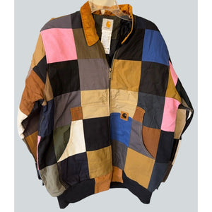 Independently Reworked Carhartt Square-Patchwork Jacket — Large