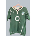 Second Half Supply Co, LLC green and cream Puma Ireland 2010 Aviva Stadium commemorative cotton rugby shirt