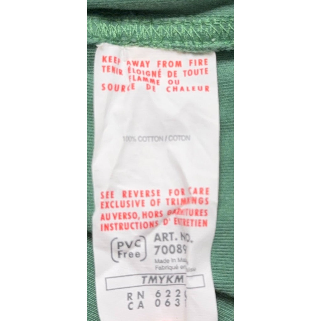 Second Half Supply Co, LLC care label for Puma Ireland rugby shirt showing 100% cotton material and origin details