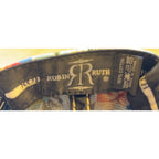 Second Half Supply Co, LLC Robin Ruth brand label inside a cream floral cotton snapback cap