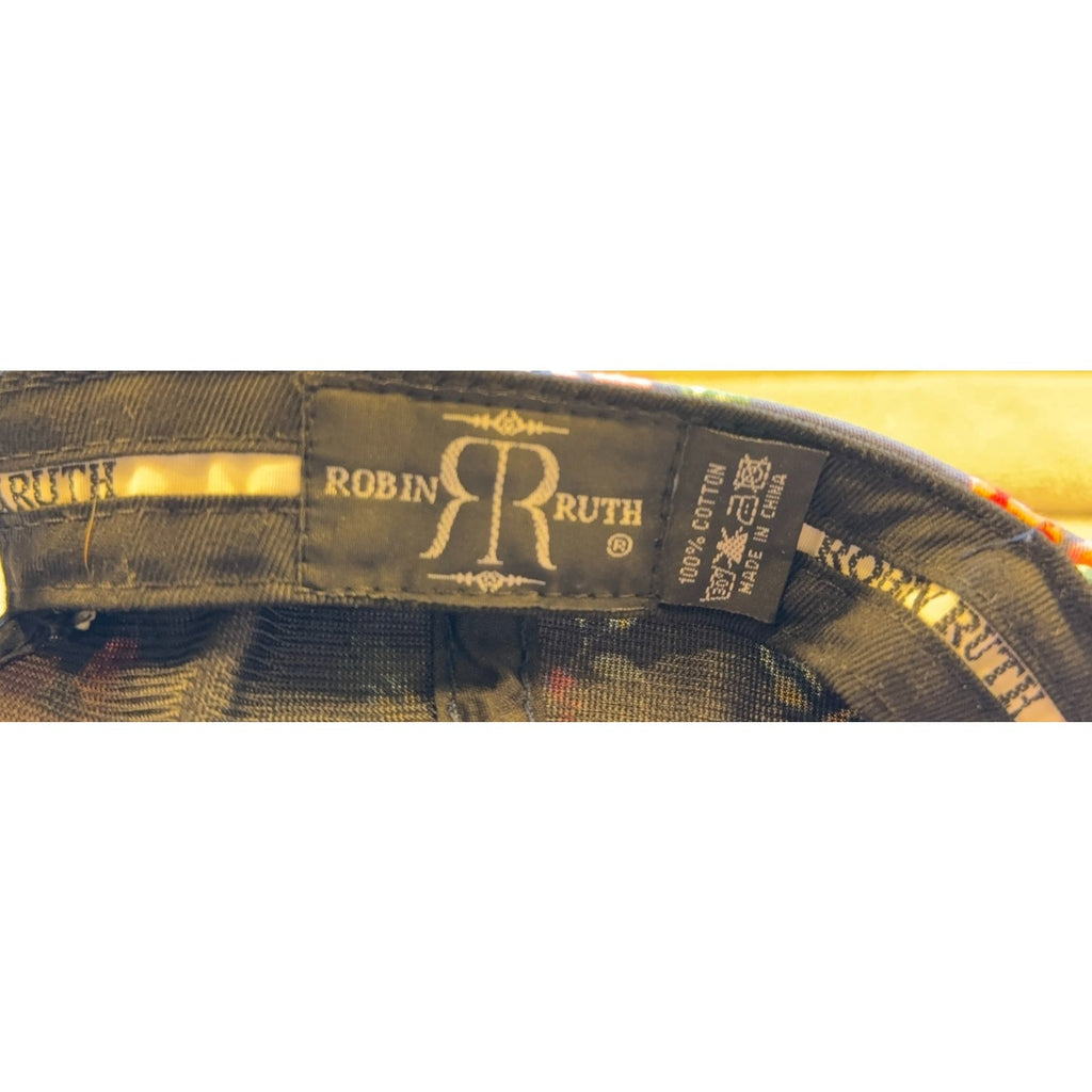Second Half Supply Co, LLC Robin Ruth cotton baseball cap interior brand label and care tag
