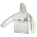 Second Half Supply Co, LLC sage green Frog and Toad pullover hoodie with front graphic and sleeve lettering