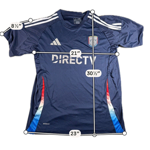 Second Half Supply Co, LLC navy San Diego FC Chucky Lozano 11 jersey with AEROREADY fabric and gradient side accents.