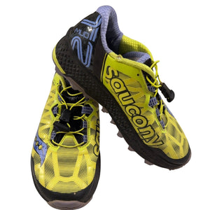 Saucony Koa ST Womens 8 Trail Running Shoes Citron Purple S10391-1 READ