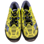 Second Half Supply Co, LLC Saucony Koa ST women's trail running shoes in citron yellow with purple accents and toggles