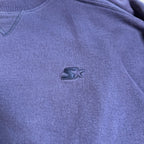 Second Half Supply Co, LLC vintage 90s navy blue heavyweight crewneck sweatshirt with tonal embroidered Starter logo