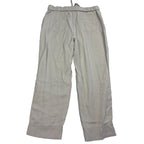 Second Half Supply Co, LLC Hope & Harlow stone relaxed straight leg utility pants with back pockets and elastic waist