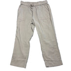 Second Half Supply Co, LLC Hope & Harlow stone utility pants with elastic drawstring waist and patch pockets.