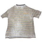 Second Half Supply Co, LLC Budweiser x PacSun striped t-shirt in charcoal and tan with a vintage washed finish