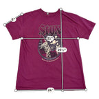 Second Half Supply Co, LLC burgundy Styx Man of Miracles graphic cotton concert tour t-shirt with crew neck.
