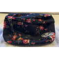 Second Half Supply Co, LLC Vans navy floral polyester belt bag with pink and red flowers and Off The Wall patch