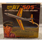 Second Half Supply Co, LLC vintage 1970 Victor Stanzel Mini Jet 505 airliner toy in original illustrated display box