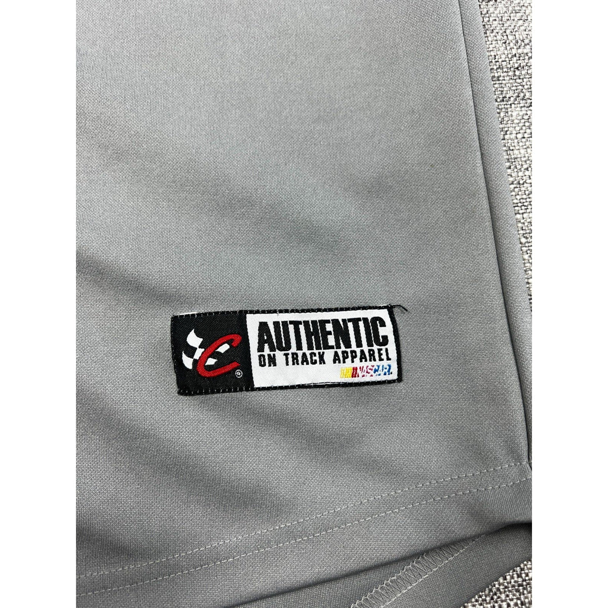 Second Half Supply Co, LLC vintage Chase Authentics NASCAR jersey authentic on track apparel tag on gray polyester